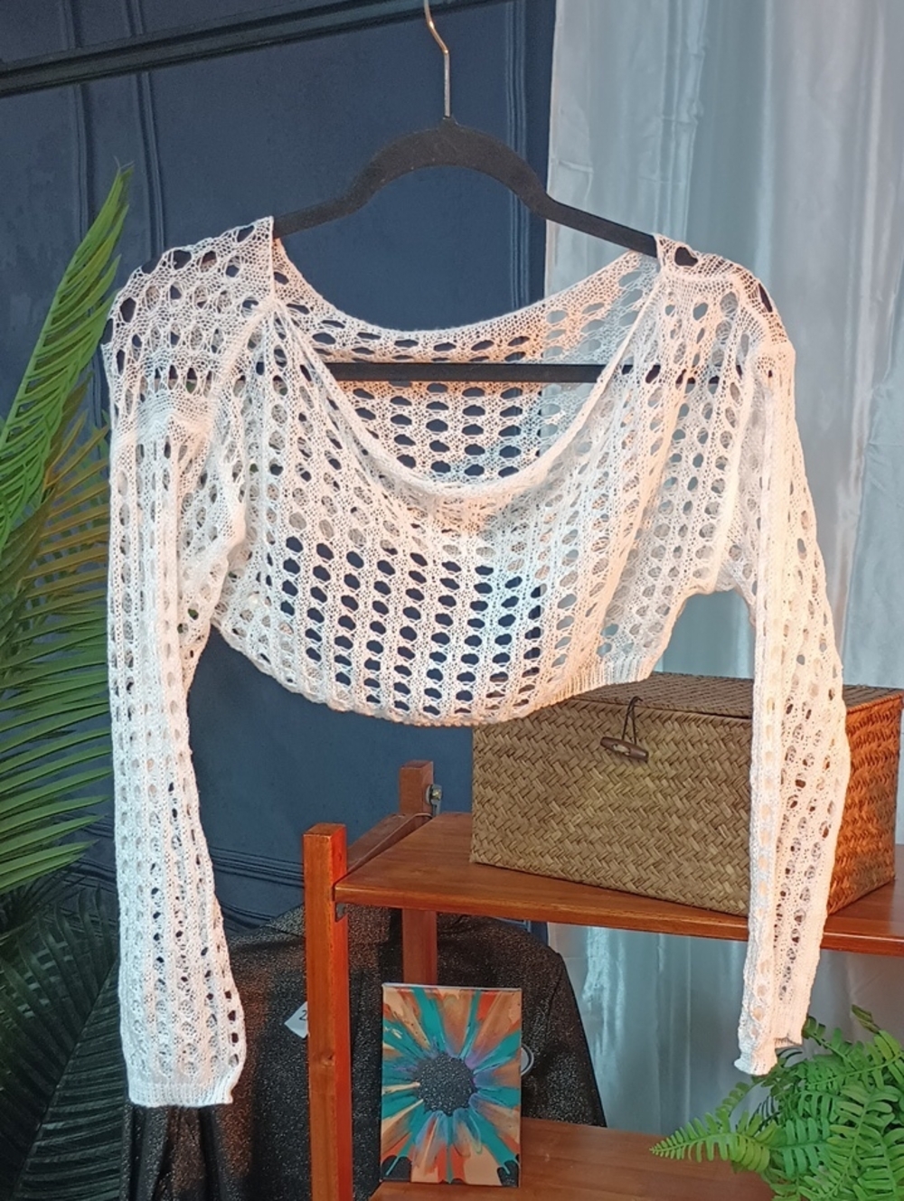 Festival - White Crochetd Top One Size Fits Most